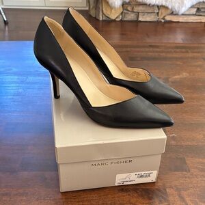 Marc Fisher Black Pointed Toe Heels
